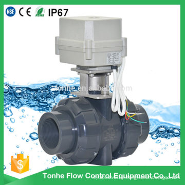 Ce RoHS 1 1/2" Inch Motorized PVC Electric Actuator Ball Valve High Quality